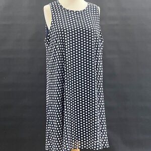 Tommy Hilfiger. Shift DRESS Navy and white polkadot
